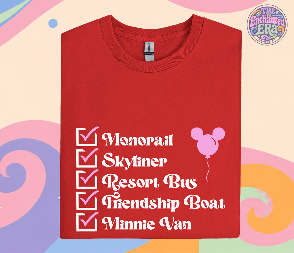 Disney Transport List T-Shirt