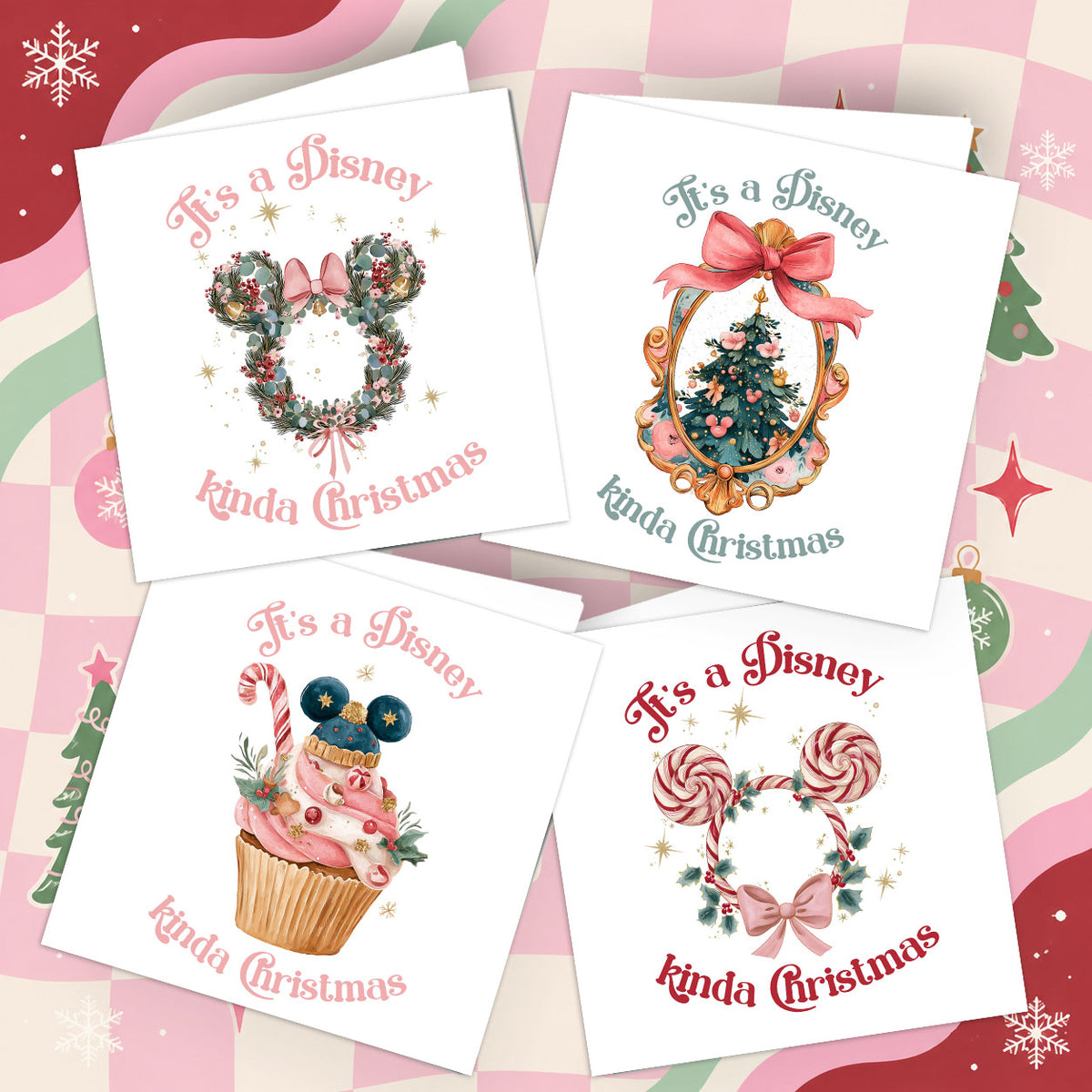 It's a Disney kinda Christmas Cards Pack of 6