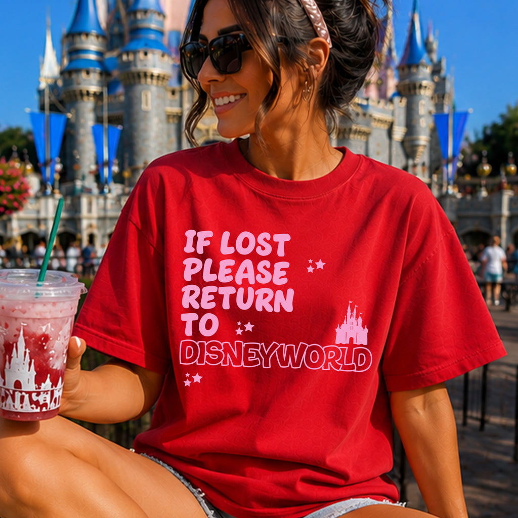 If lost please return to Disneyworld T-Shirt