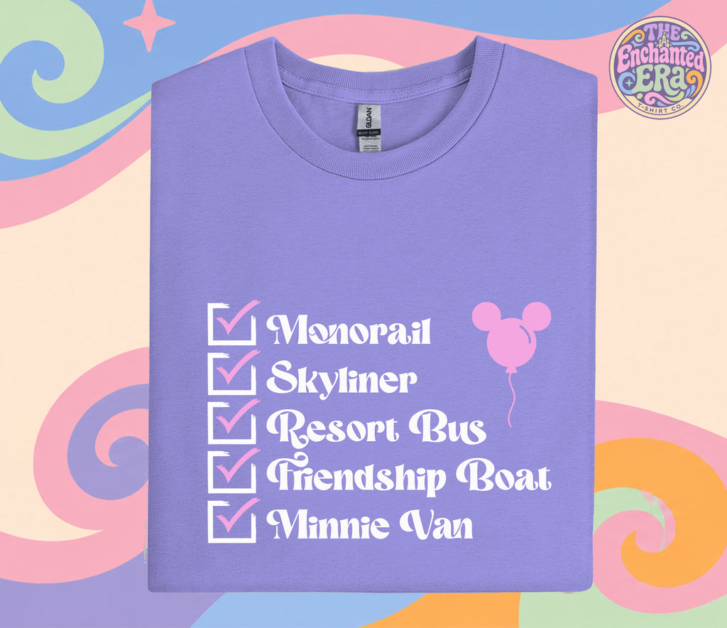 Disney Transport List T-Shirt