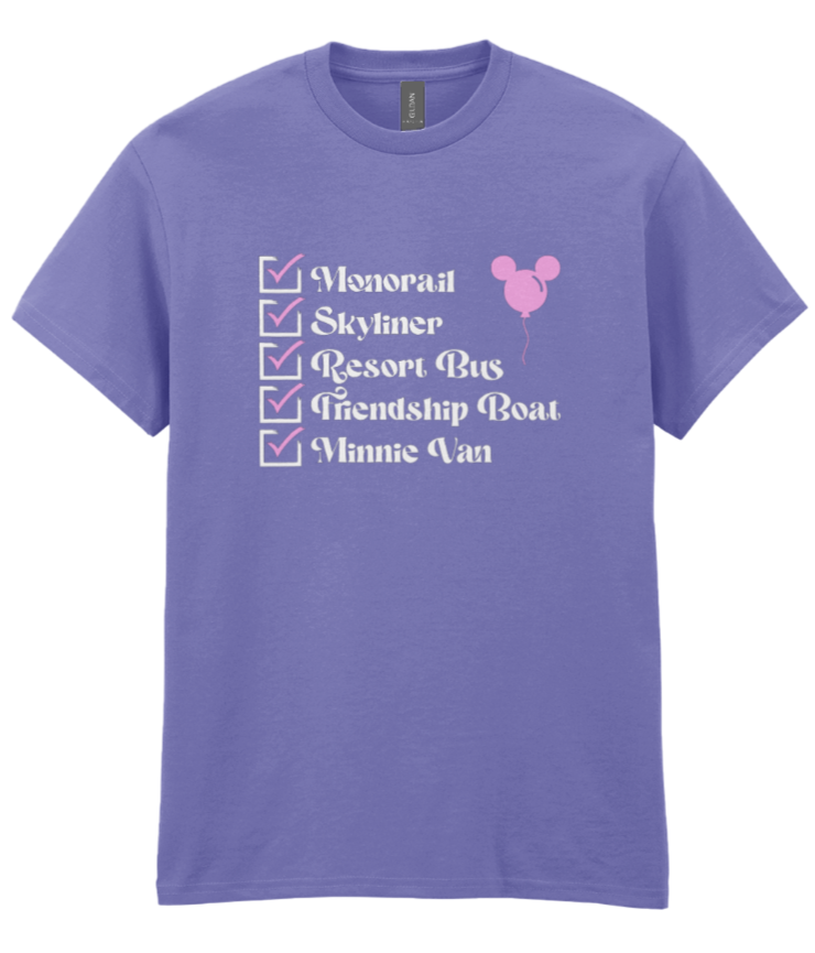 Disney Transport List T-Shirt